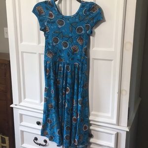 Lularoe girls dot dot smile dress size 12/14